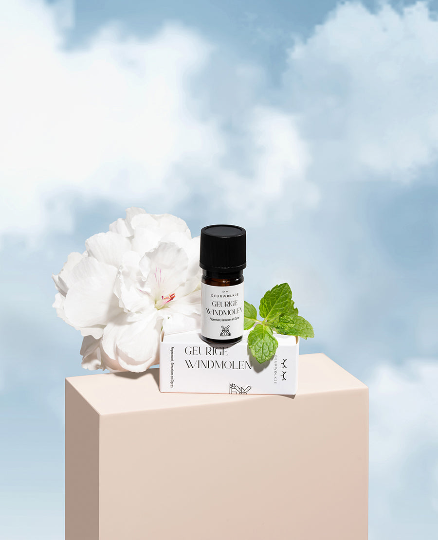 Geurige Windmolen - Natuurlijke Etherische Olie Blend - Geurwolkje® Blend - 100% Etherische Olie - 5ml