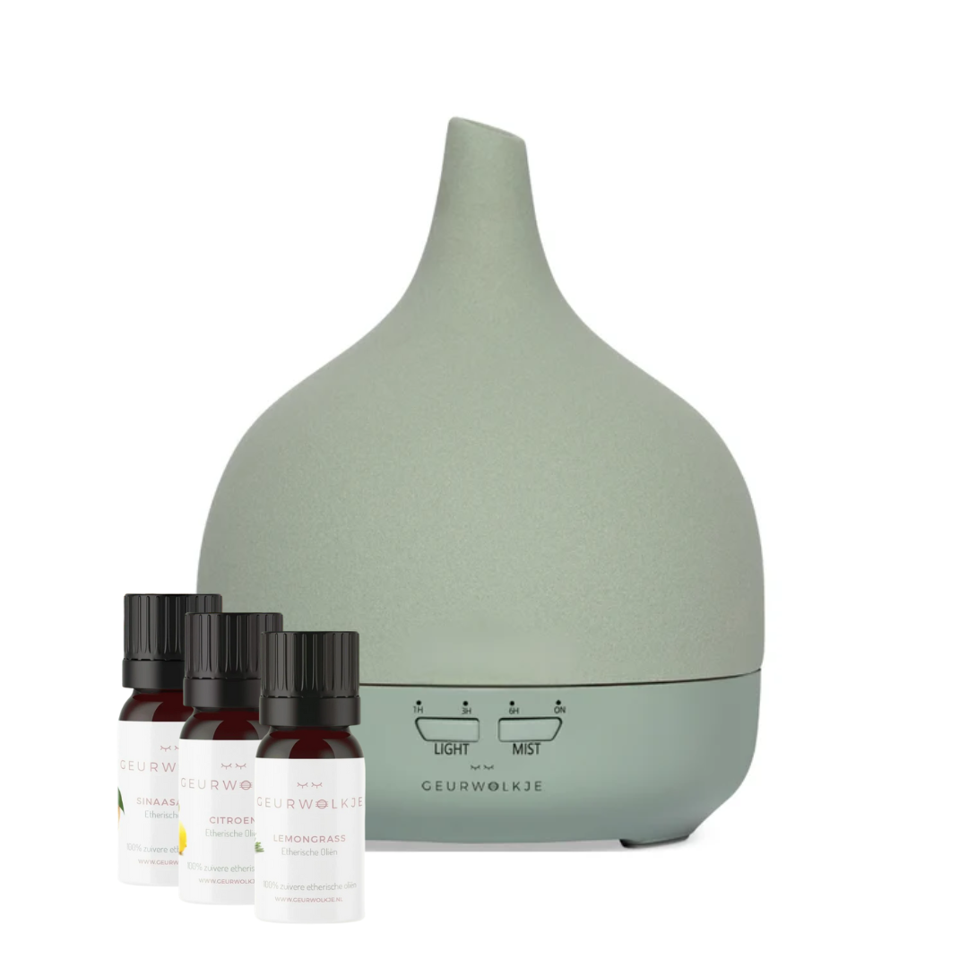 Close 2 Nature 3.0 - Geurwolkje® Aroma Diffuser - Keramiek - Eucalyptus - 400 ML - bundle