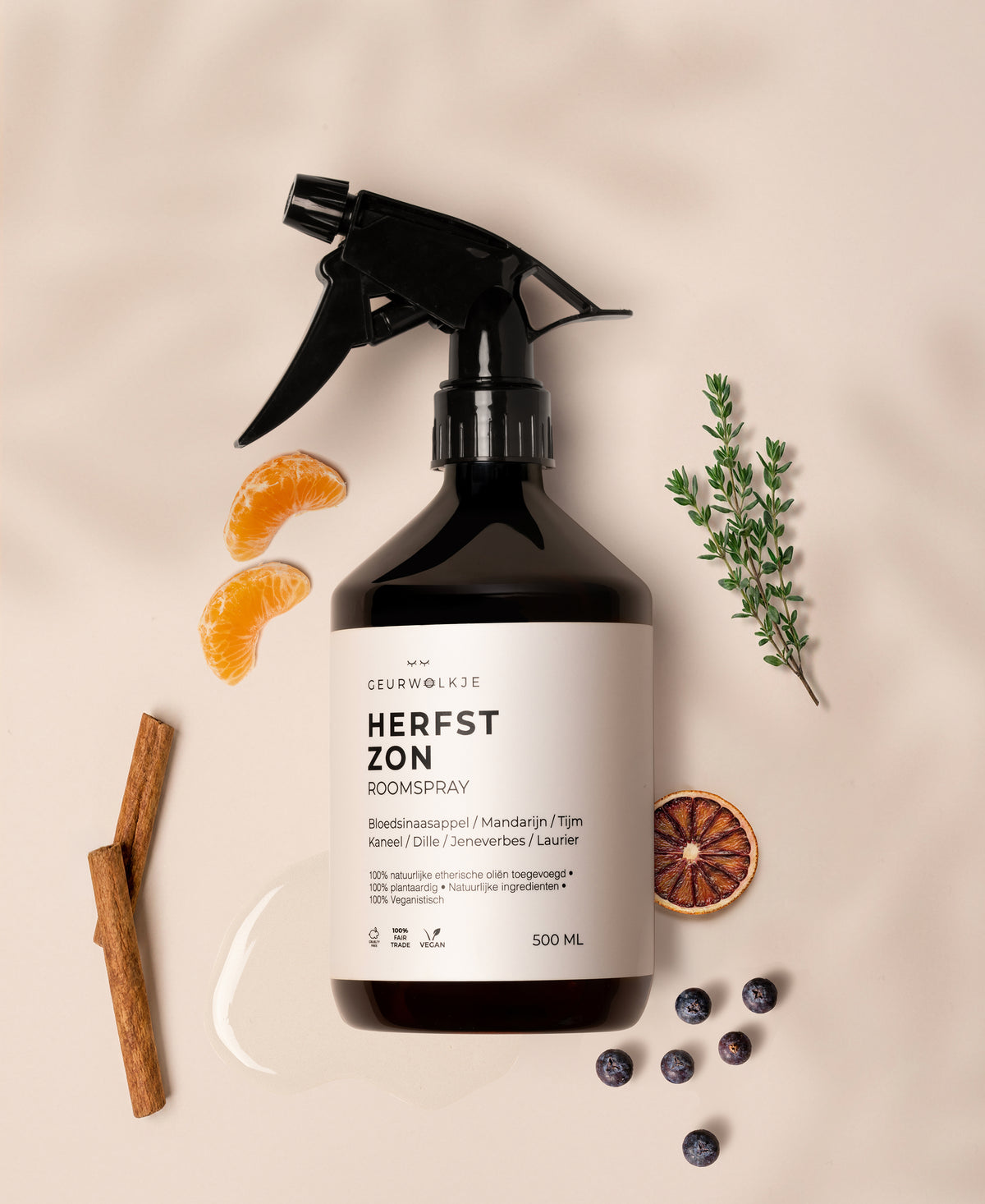 herfstzon - roomspray - geurwolkje
