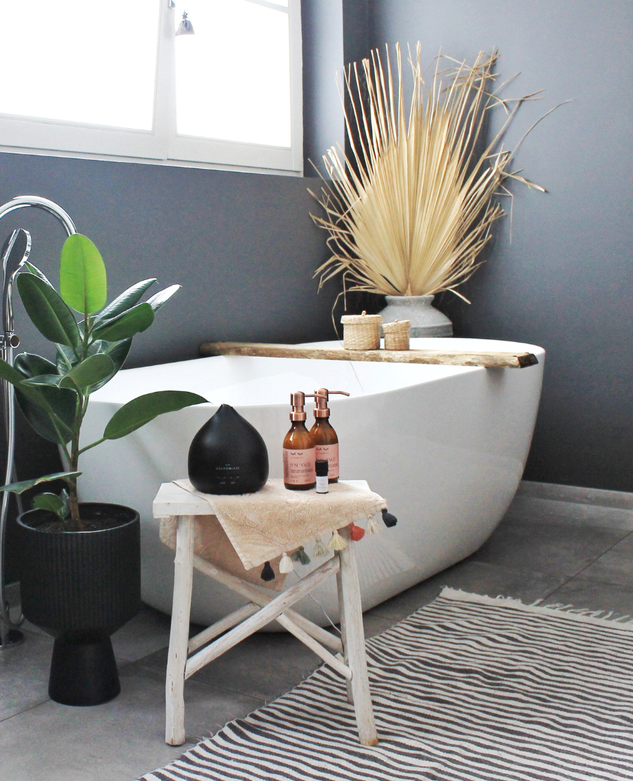 Geurwolkje Aroma Diffuser in mat zwart Unity 2.0, perfect voor geurverspreiding.