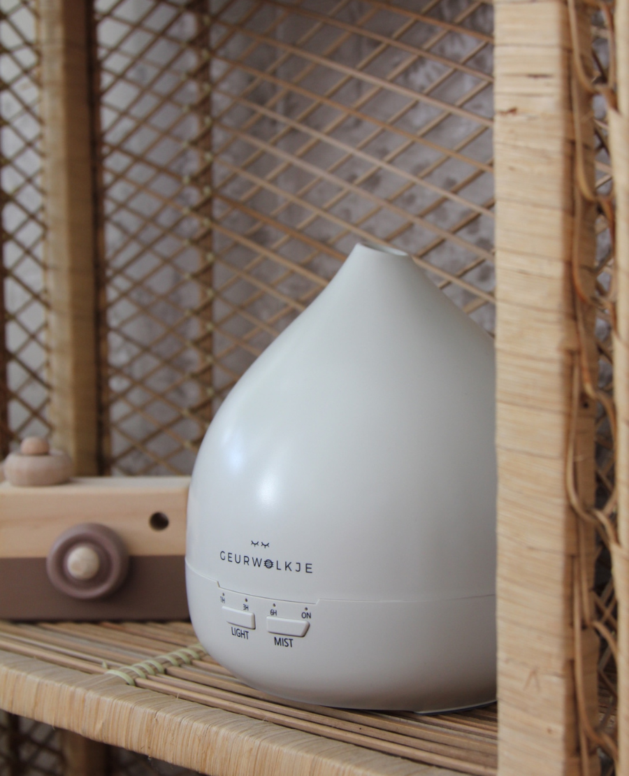 Geurwolkje Aroma Diffuser in warm grey Unity 2.0, perfect voor geurverspreiding.