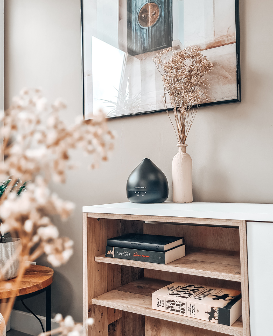 Geurwolkje Aroma Diffuser Unity 2.0 in zwart, perfect voor het verspreiden van heerlijke geuren