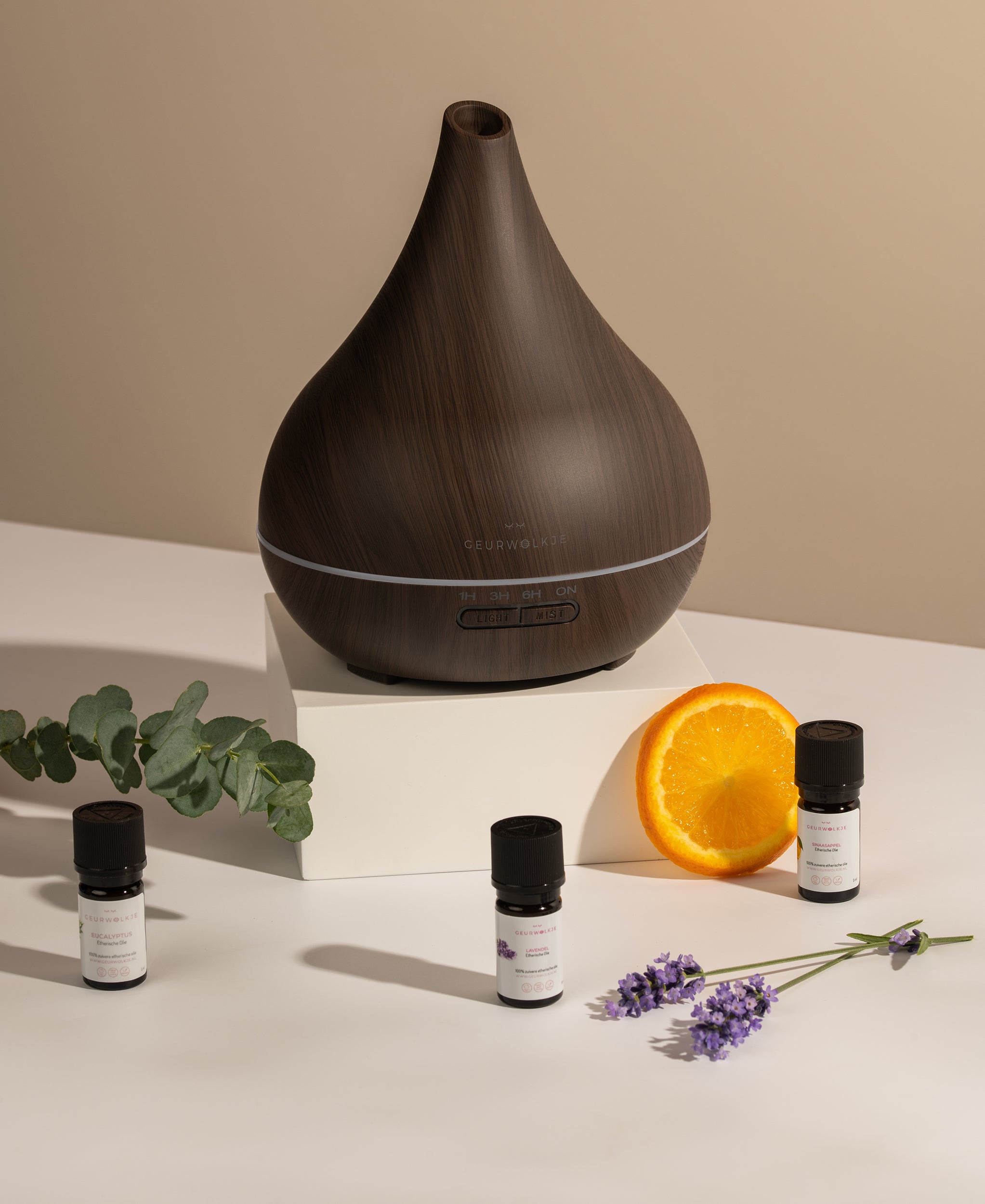 Geurwolkje, Giftset, Etherische Olie, Diffuser, Starterset