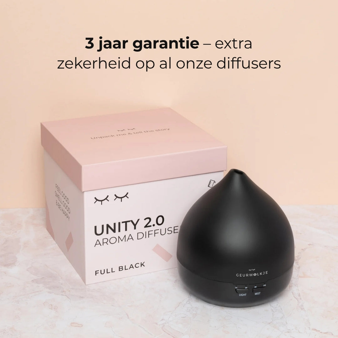 Geurwolkje Bundel – Unity 2.0 Zwart + Pepermunt & Citroen