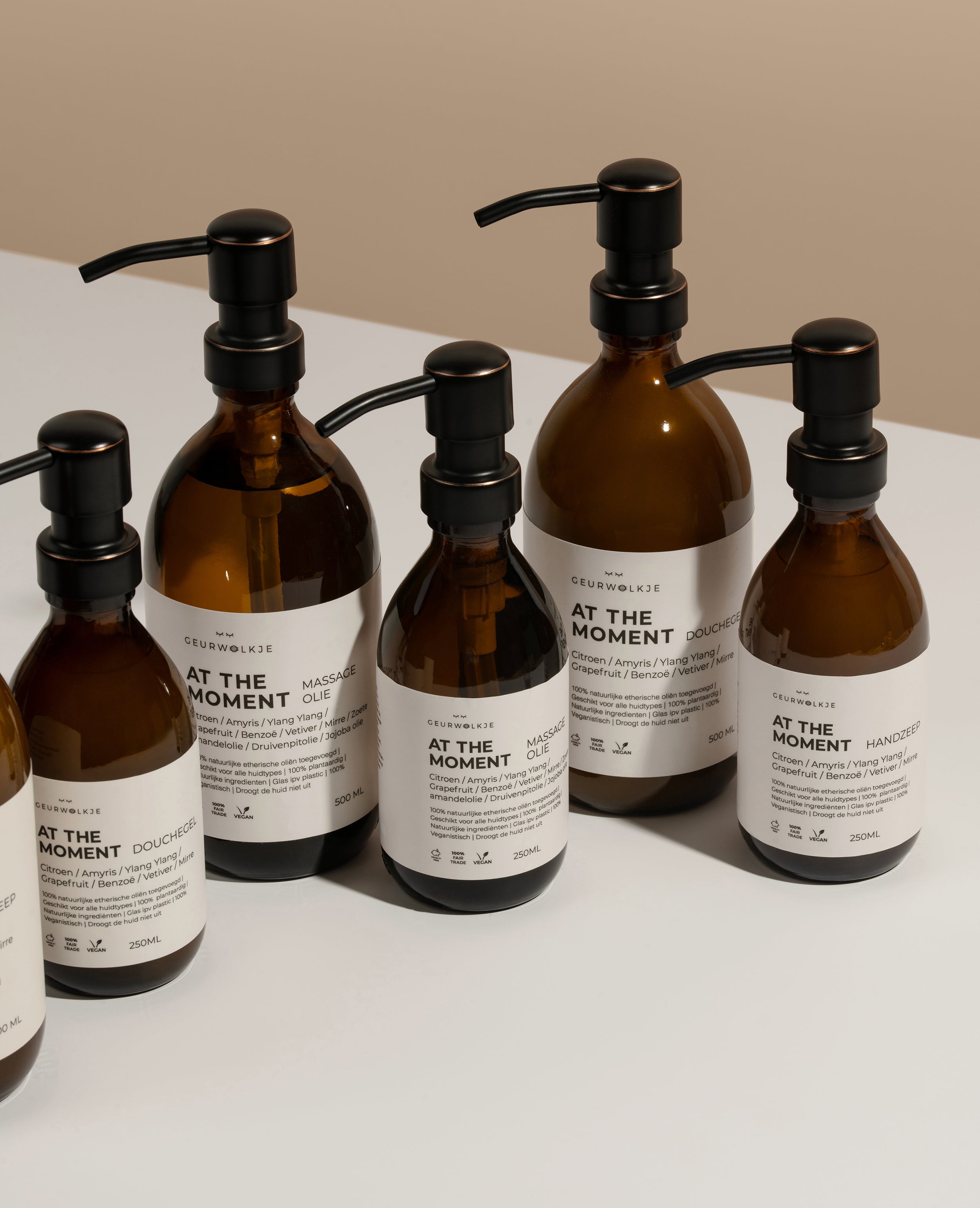 geurwolkje massage olie douchegel handzeep 250ml 500ml