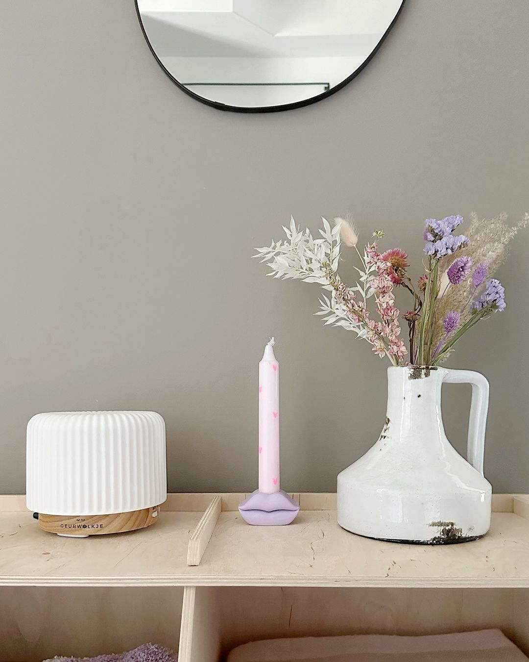 Geurwolkje aroma diffuser Live Slow wit