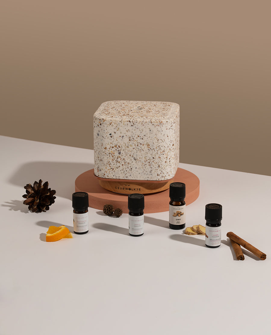 geurwolkje pumpkin spice bundel terrazzo kubus