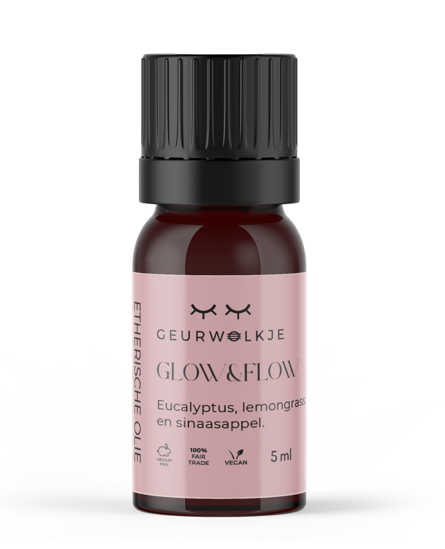 Glow & Flow, Etherische Olie, Geurwolkje Blend, Blend, Vegan, Fair Trade, Geurwolkje