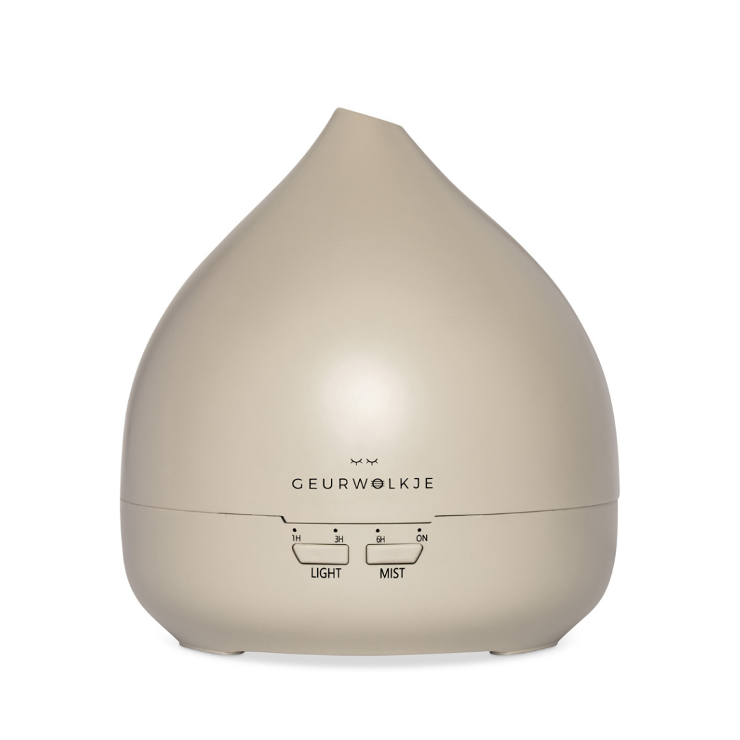 Geurwolkje Aroma Diffuser in warm grey Unity 2.0, perfect voor geurverspreiding.