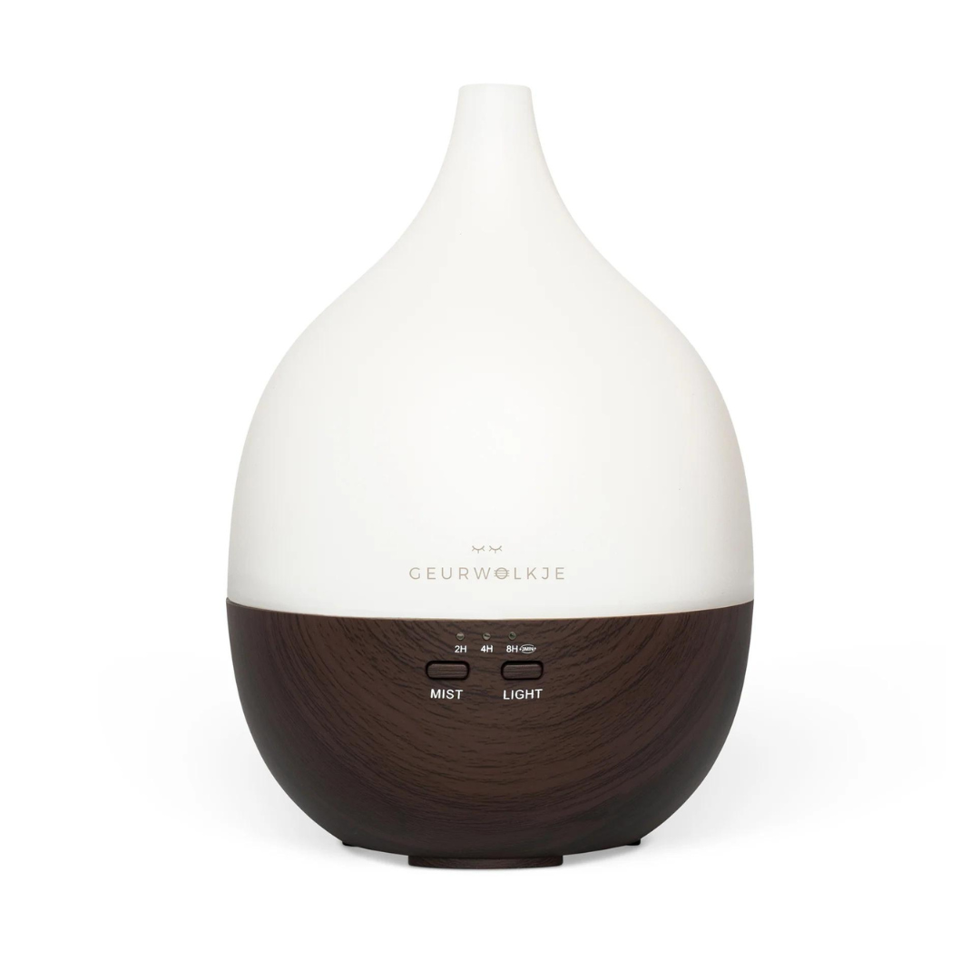 Geurwolkje Aroma Diffuser in donker hout Close 2 Nature 2.0, perfect voor geurverspreiding.