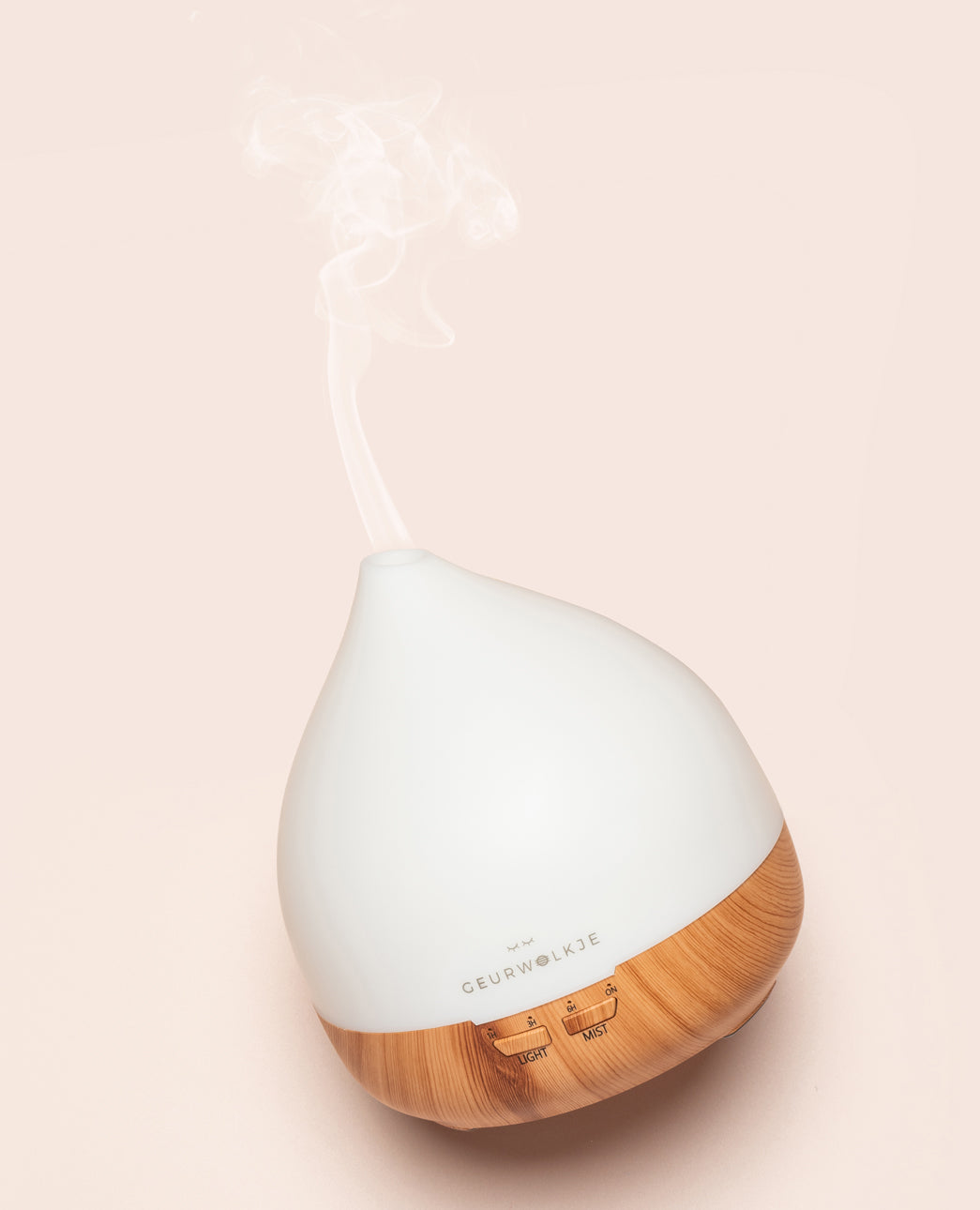 Geurwolkje Aroma Diffuser in Licht Hout Unity 2.0, perfect voor geurverspreiding.