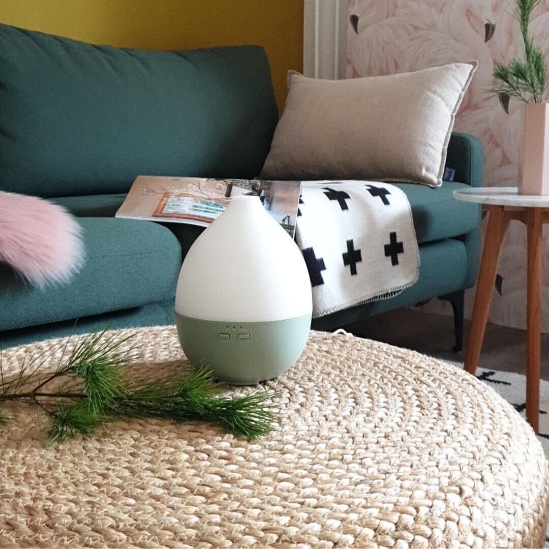 Geurwolkje Aroma Diffuser in Groen Nimbus 2.0, perfect voor geurverspreiding.