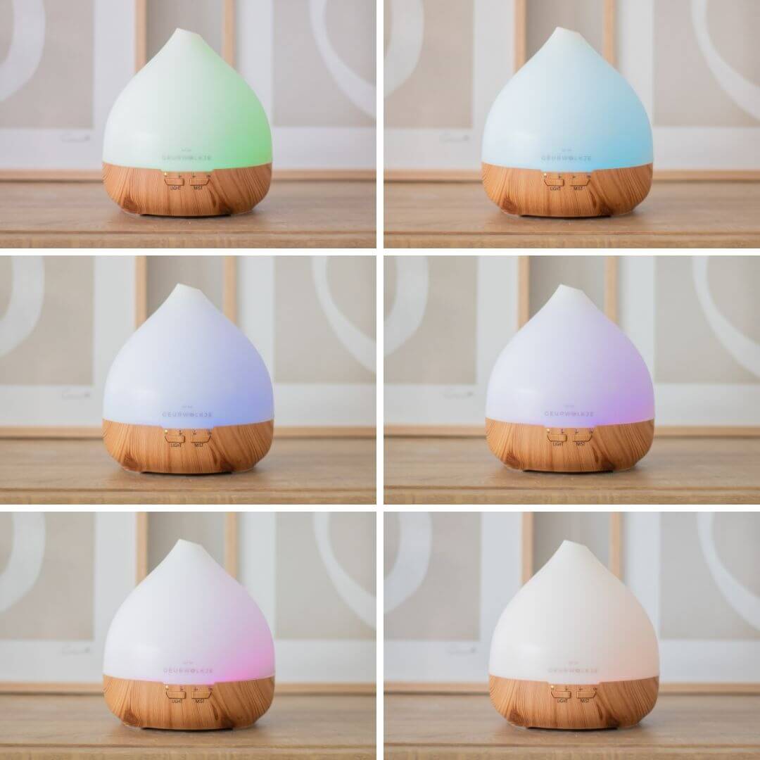 Geurwolkje Aroma Diffuser in Licht Hout Unity 2.0, perfect voor geurverspreiding.