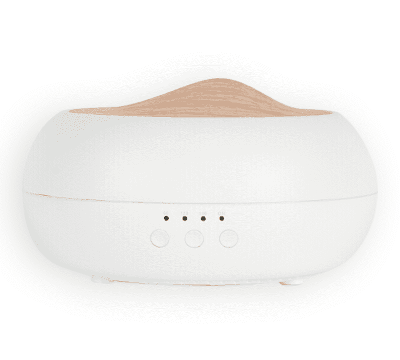 Geurwolkje Etherische Olie Diffuser in wit Sakura, ideaal voor etherische oliën.