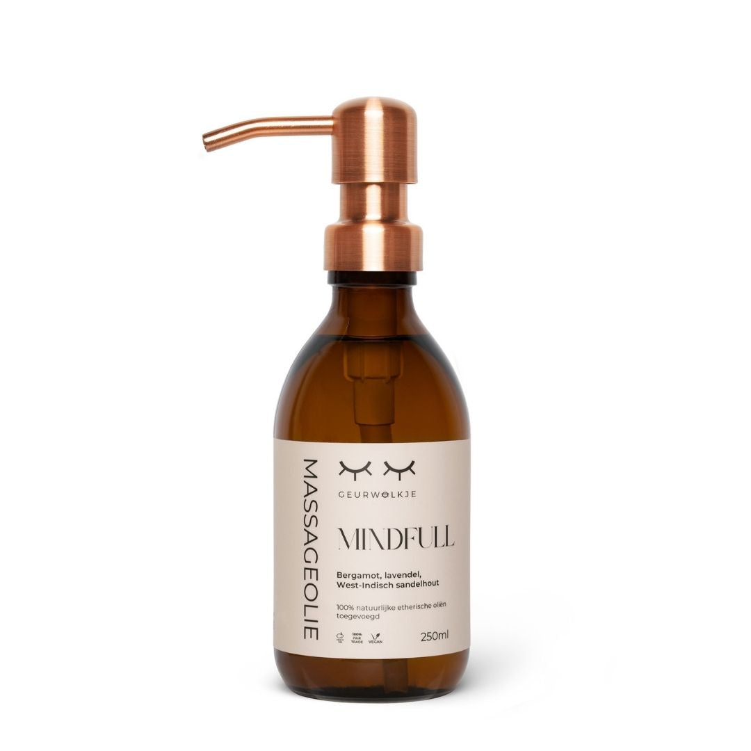 Massage olie met etherische olie