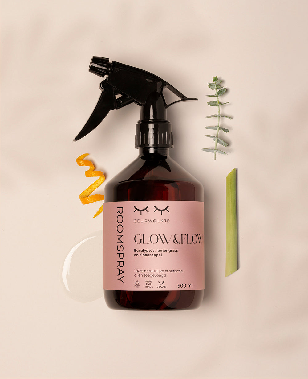geurwolkje roomspray glow & flow 500ml