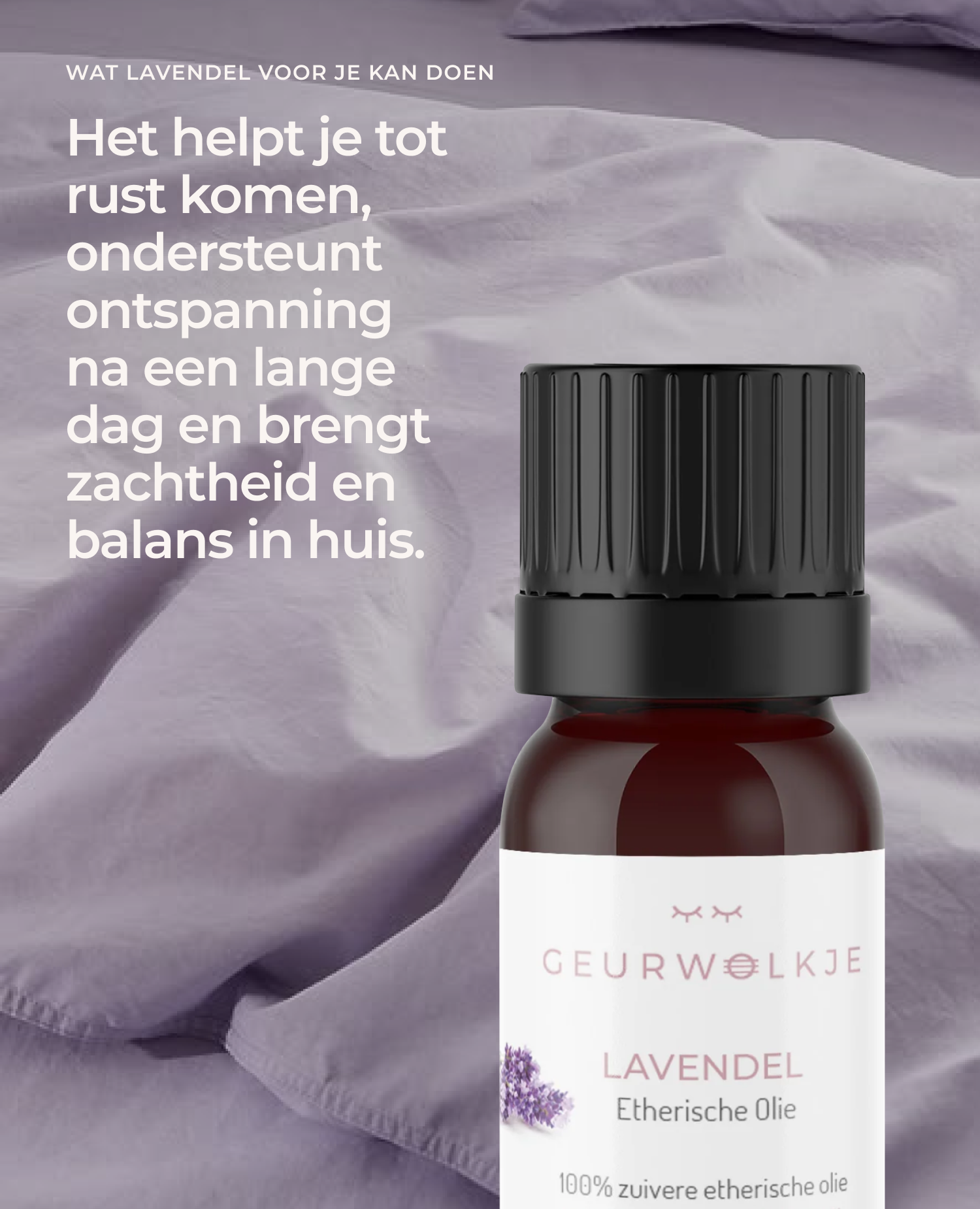 100% pure lavendelolie voor diffuser en slaap