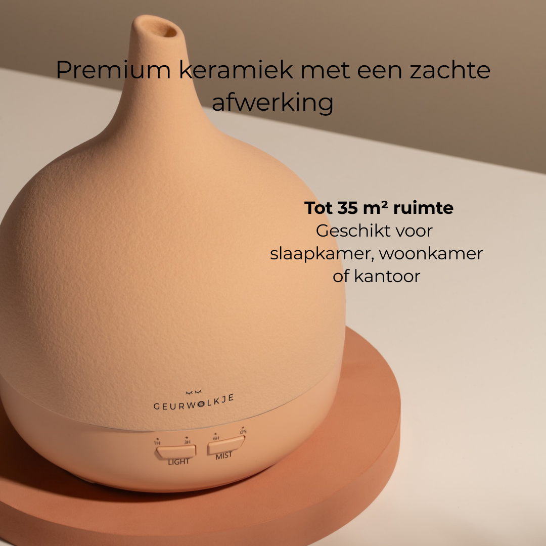 Aroma_DiffuserKeramiek Peach 400 ML