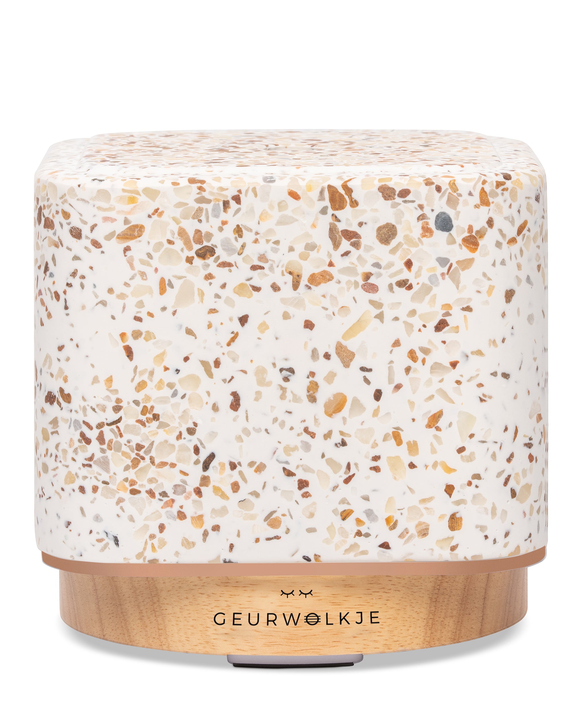 Geurwolkje Aroma Diffuser in terrazzo kubus living green perfect voor geurverspreiding