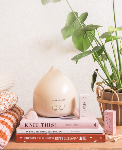 Geurwolkje Unity 2.0 Aroma Diffuser in nude, voor een moderne geurervaring