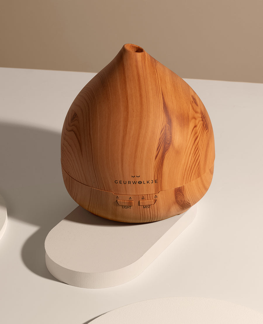 Unity 2.0 - Geurwolkje® Aroma Diffuser - Full Light Wood - 400 ml