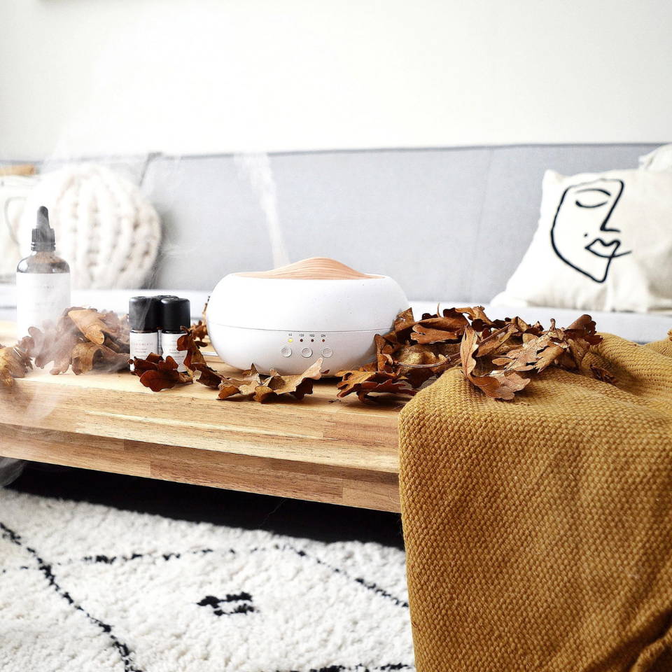 Stijlvolle aroma diffuser passend in het interieur