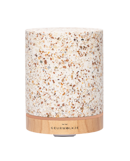 Geurwolkje Aroma Diffuser in terrazzo ovaal living green perfect voor geurverspreiding