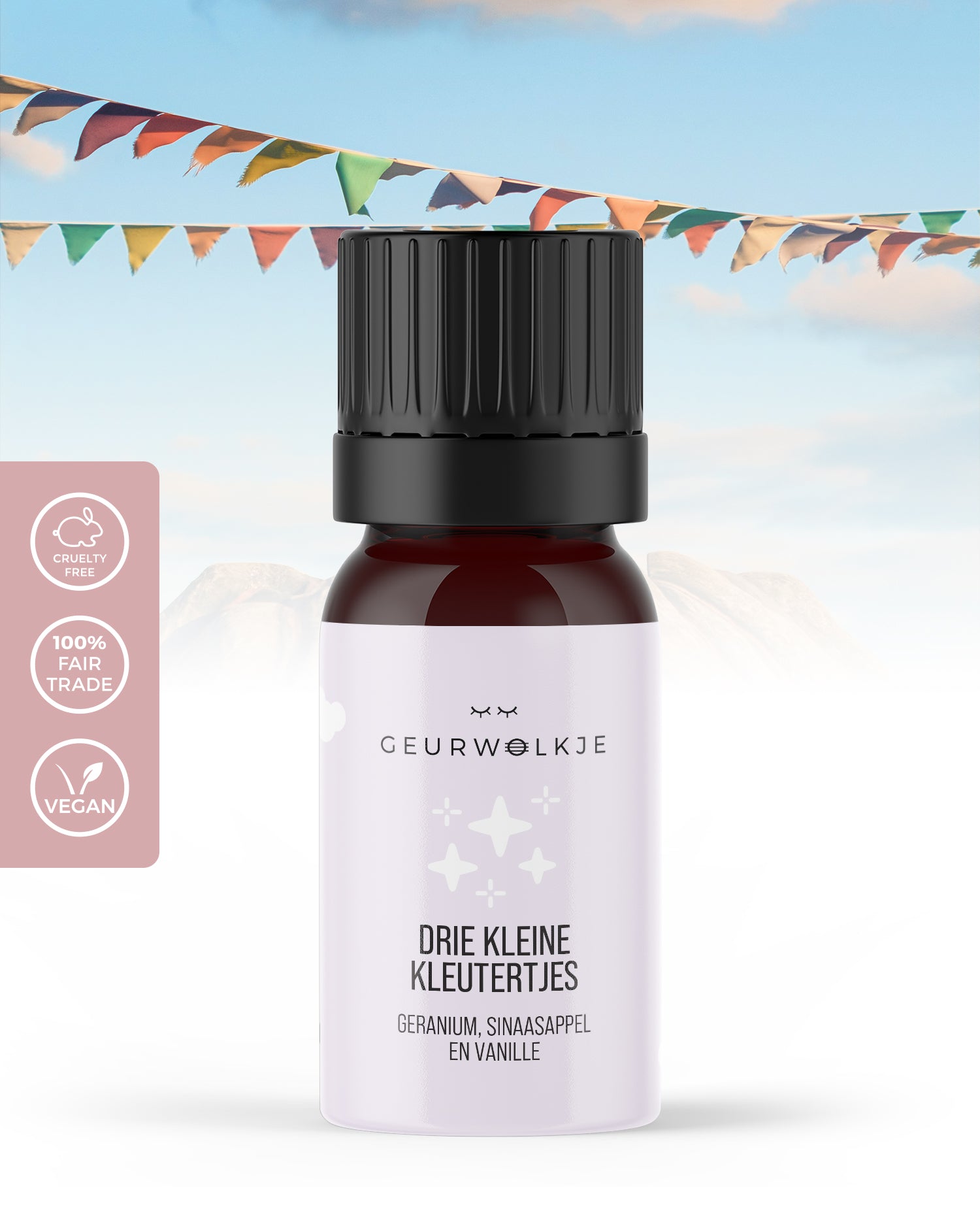 Drie Kleine Kleutertjes - Geurwolkje® Blend kinderlijn - 100% Natuurlijke Etherische Olie - 5 ml