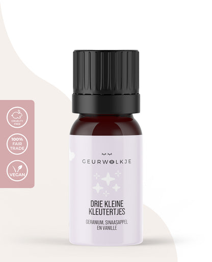 Drie Kleine Kleutertjes - Geurwolkje® Blend kinderlijn - 100% Natuurlijke Etherische Olie - 5 ml