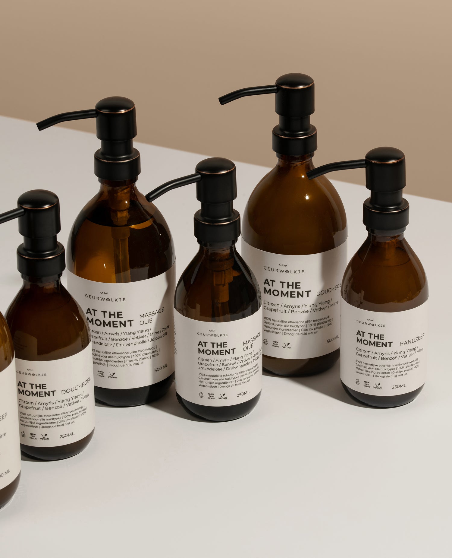 geurwolkje massage olie douchegel handzeep 250ml 500ml