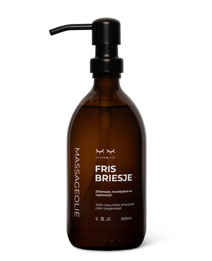 geurwolkje massage olie fris briesje 500ml