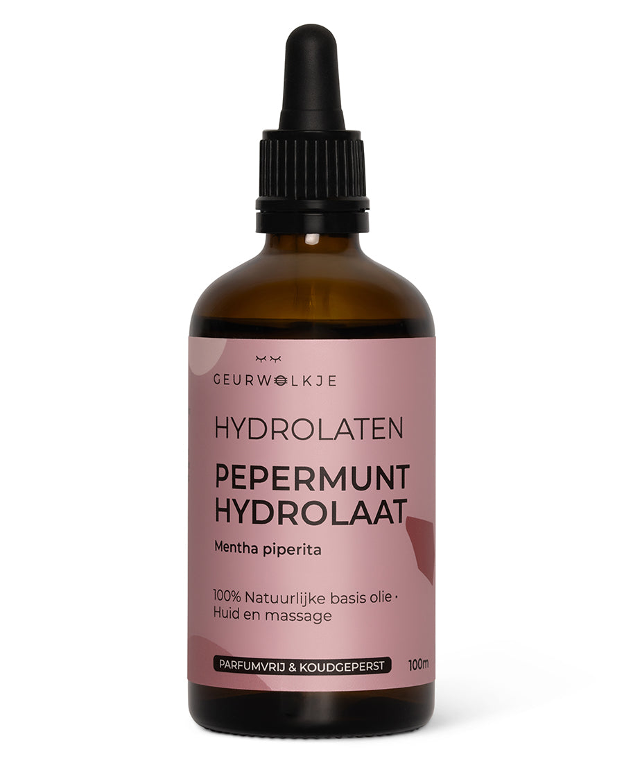 Geurwolkje - Hydrolaat - Pepermunt - Natuurlijke Basisolie - 100 ml