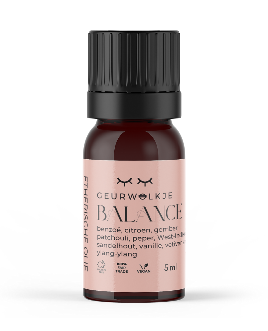 Balance, Etherische Olie, Geurwolkje Blend, Blend, Vegan, Fair Trade, Geurwolkje