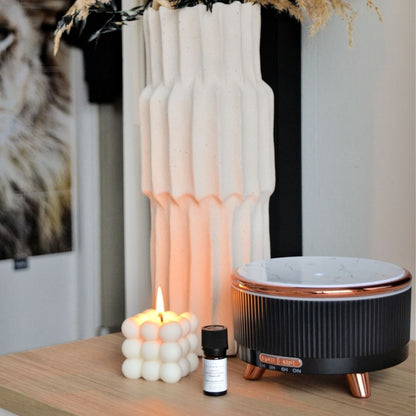 Geurwolkje Aroma Diffuser in zwart Serenity, perfect voor geurverspreiding.