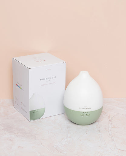 Geurwolkje Aroma Diffuser in Groen Nimbus 2.0, perfect voor geurverspreiding.