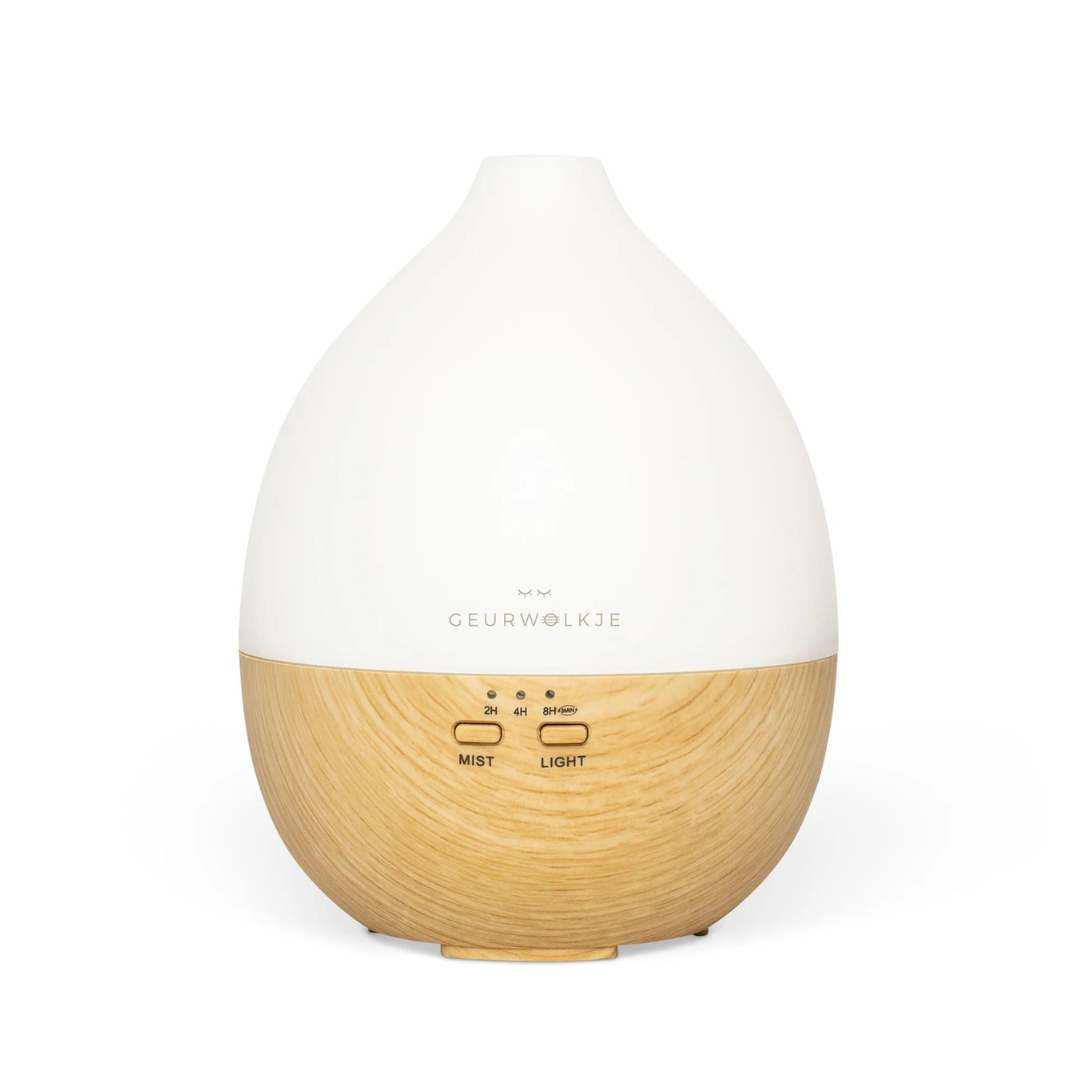 Geurwolkje Aroma Diffuser in licht hout Nimbus 2.0, voor het verspreiden van aroma&