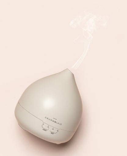 Geurwolkje Aroma Diffuser in warm grey Unity 2.0, perfect voor geurverspreiding.