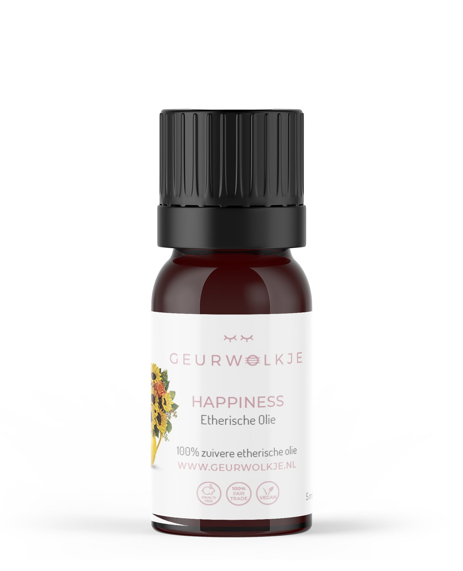 Happiness - Geurwolkje® Blend - 100% Etherische Olie - 5 en 10 ml