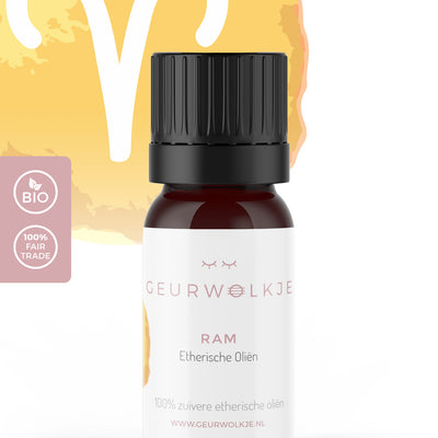 Aries / Ram (21 maart - 20 april) - Geurwolkje® Blend - 100% Etherische Olie - 5 ml