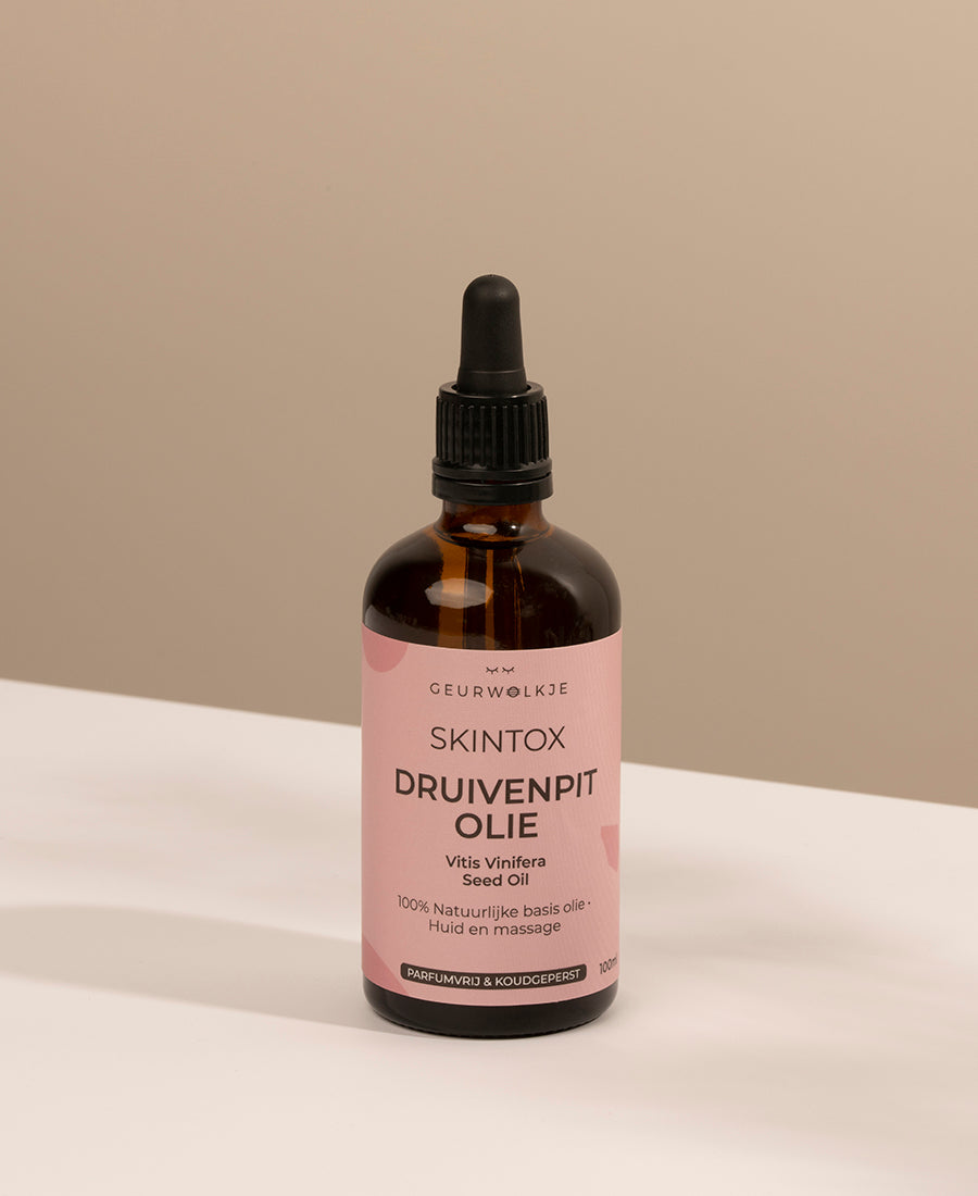 Geurwolkje® Skintox - Druivenpitolie 100% Natuurlijke basisolie 100ml