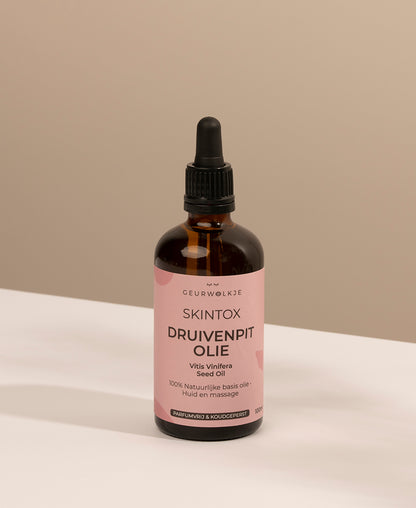 Geurwolkje® Skintox - Druivenpitolie 100% Natuurlijke basisolie 100ml