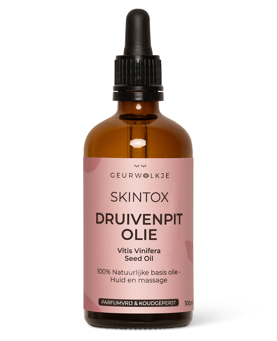 Geurwolkje® Skintox - Druivenpitolie 100% Natuurlijke basisolie 100ml