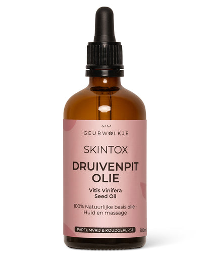 Geurwolkje® Skintox - Druivenpitolie 100% Natuurlijke basisolie 100ml