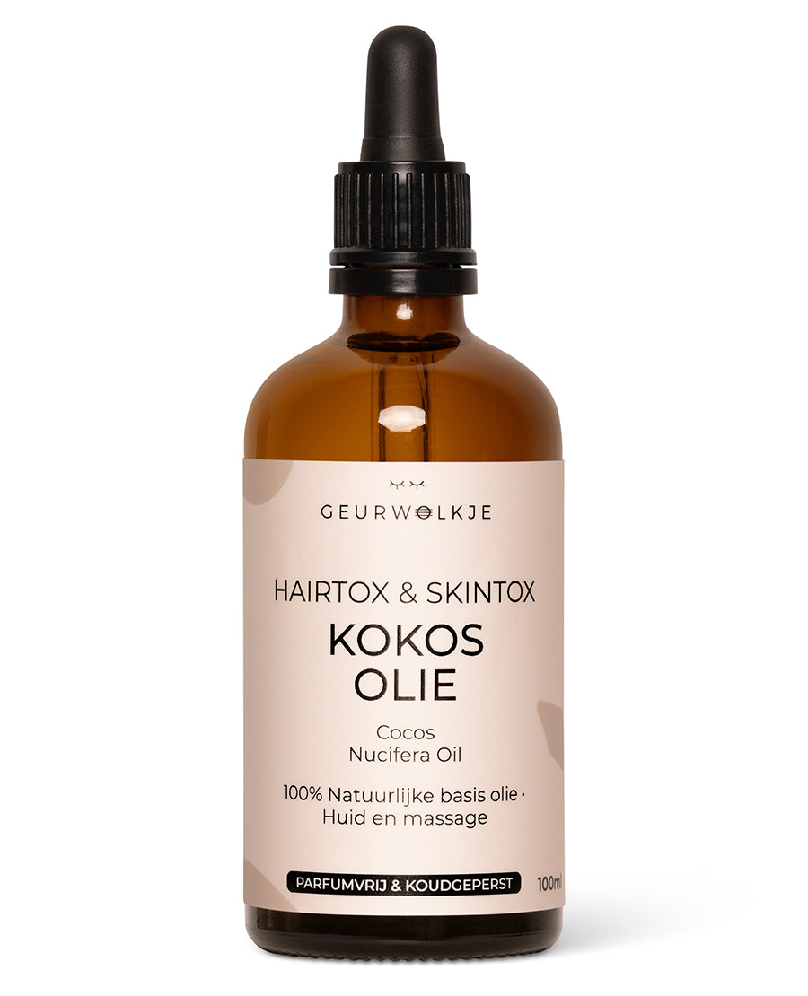 Geurwolkje® Skintox Kokosolie 100% Natuurlijke basisolie 100ml